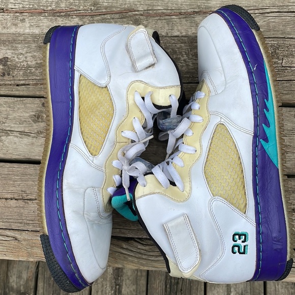 Nike Air Jordan Fusion AJF AJF5 Grape Retro AF1 Air Force 1 - Picture 8 of 8